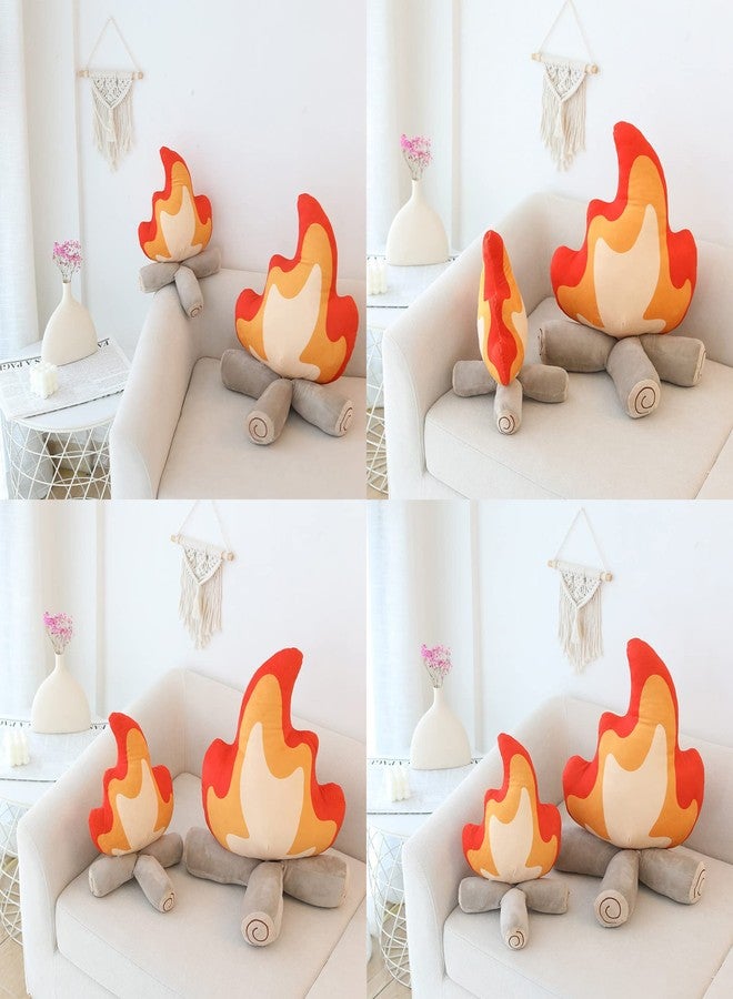 Siluyado 17.7in Funny Campfire Plush Pillow, Fake Campfire Pillow, Simulation Bonfire Plush Toy, Fake Fire Soft Stuffed Weird Room Decor, Kids Camping Decor Gift, Outdoor Activities Camping Toy Sets - Image 4